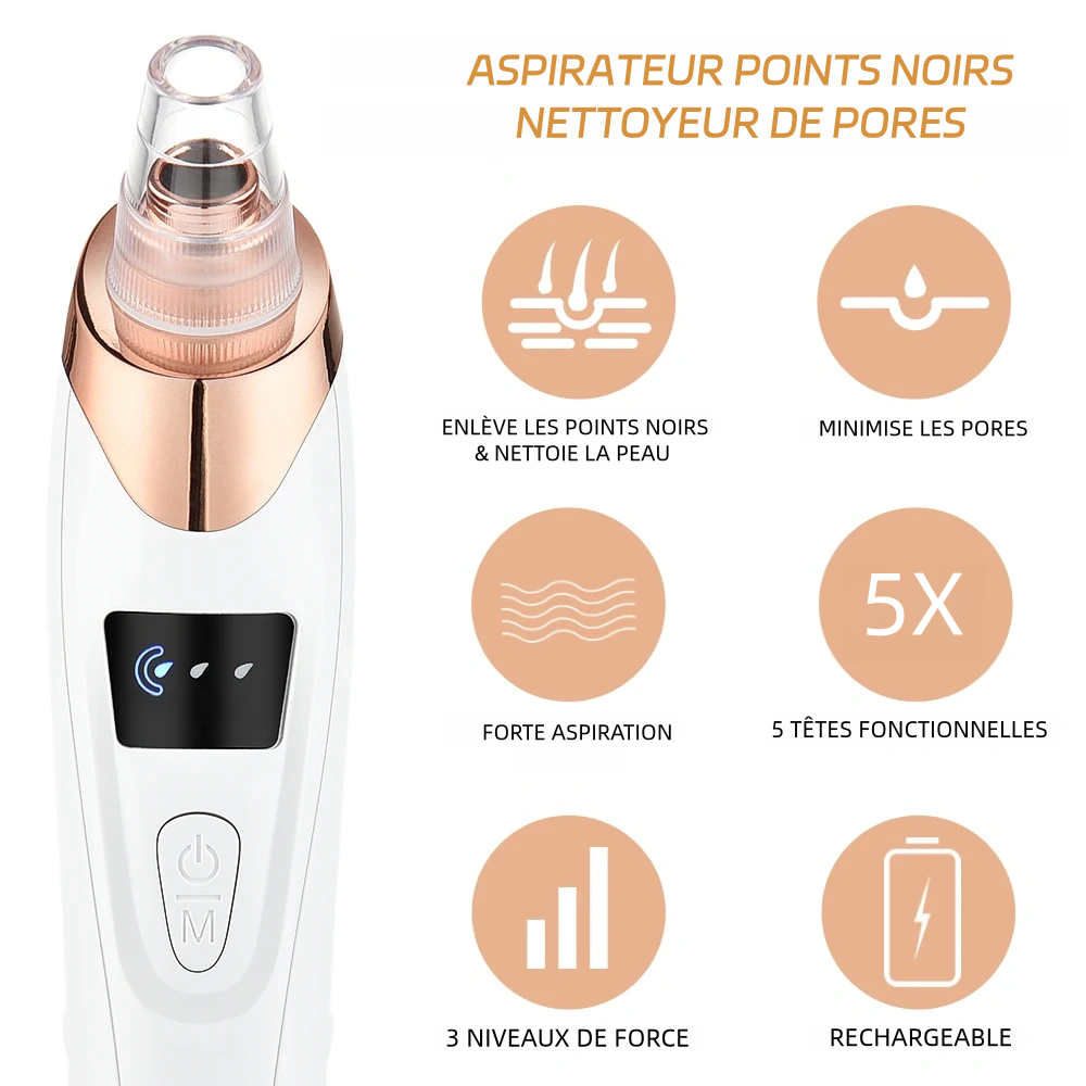 Aspirateur points noirs électrique